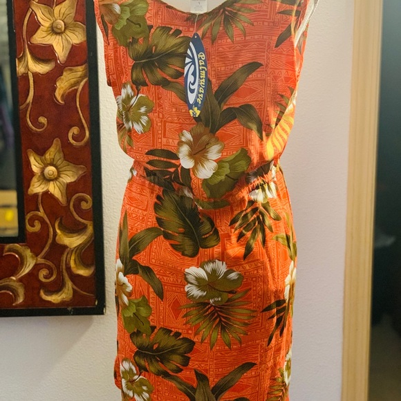 SUMMER DRESS☀️ HAWAIIAN PRINT 🌺 SWIMSUIT COVER UP - Picture 2 of 8